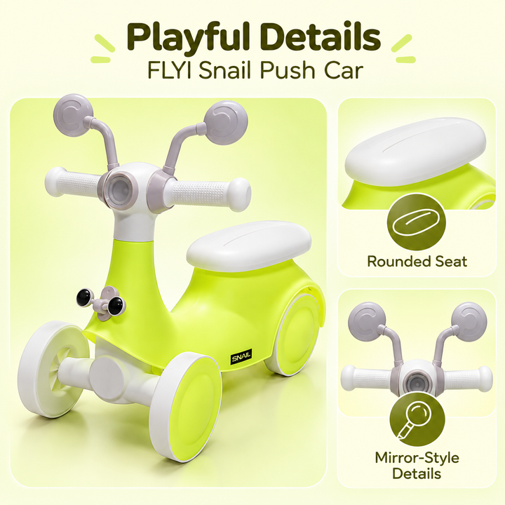 Snail Push Car for Kids | FLYI