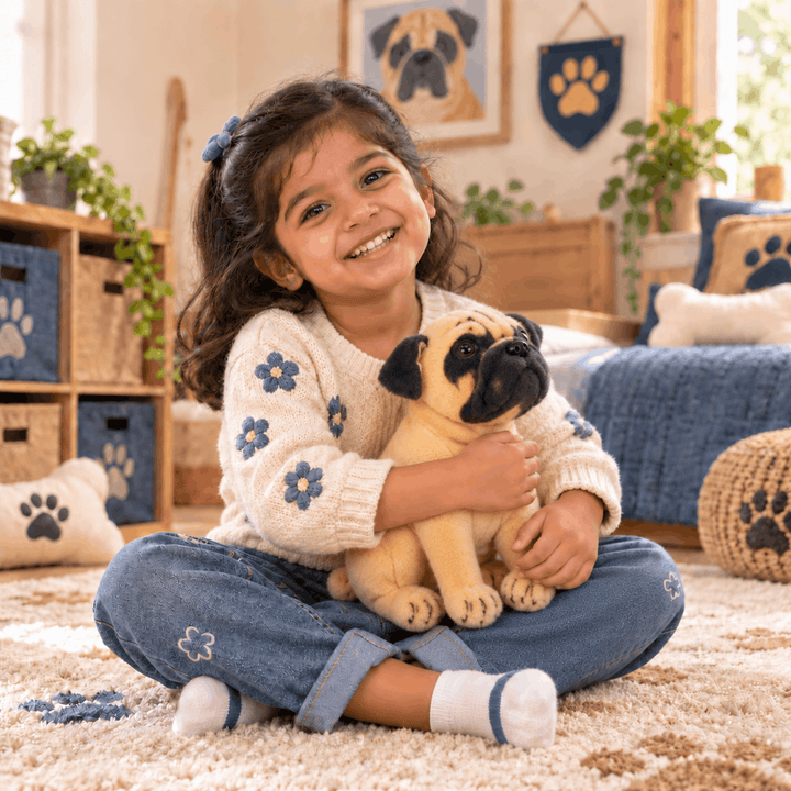 Bulldog Soft Plush Toy for Kids | FLYI