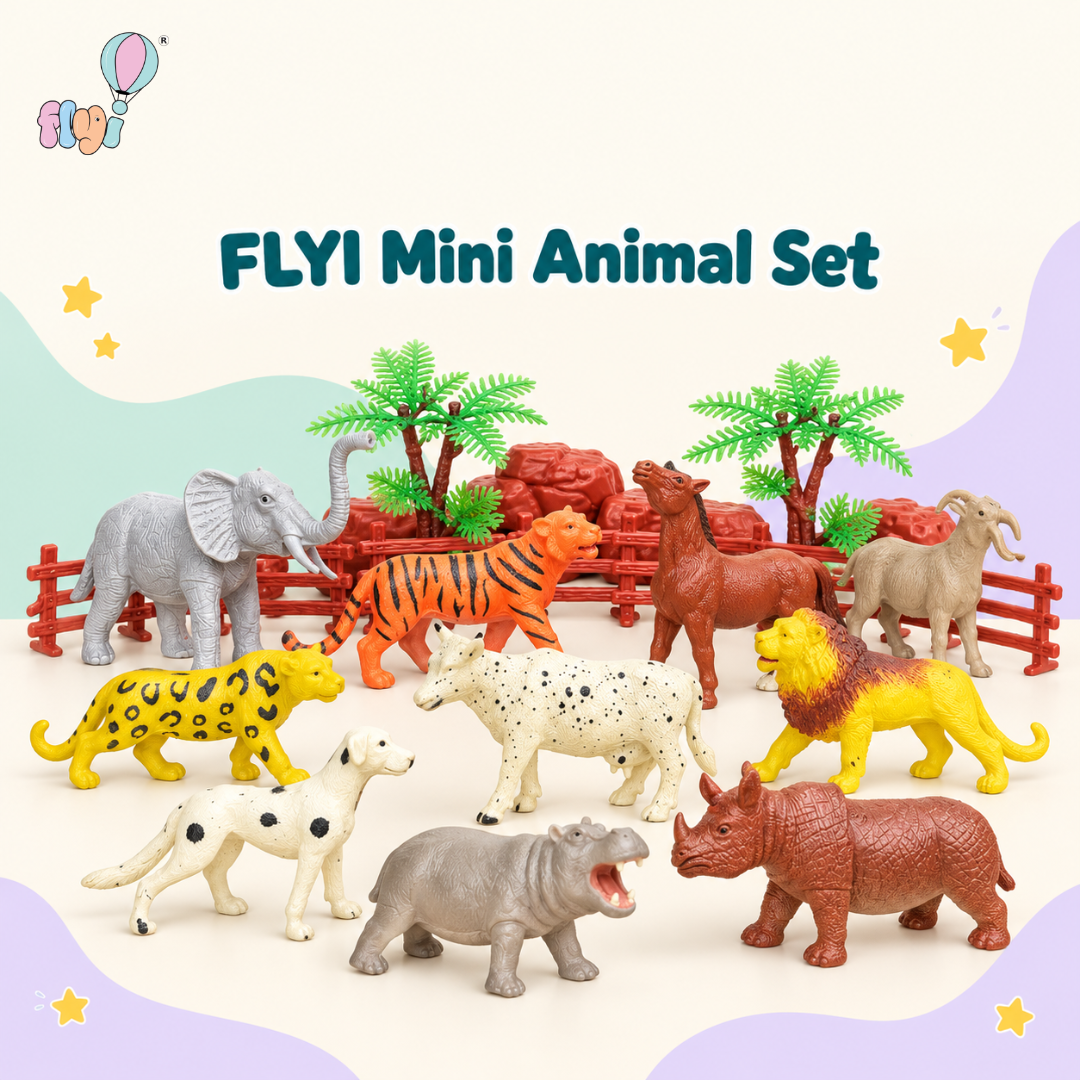 Mini Animal Set (12 Pcs) | FLYI