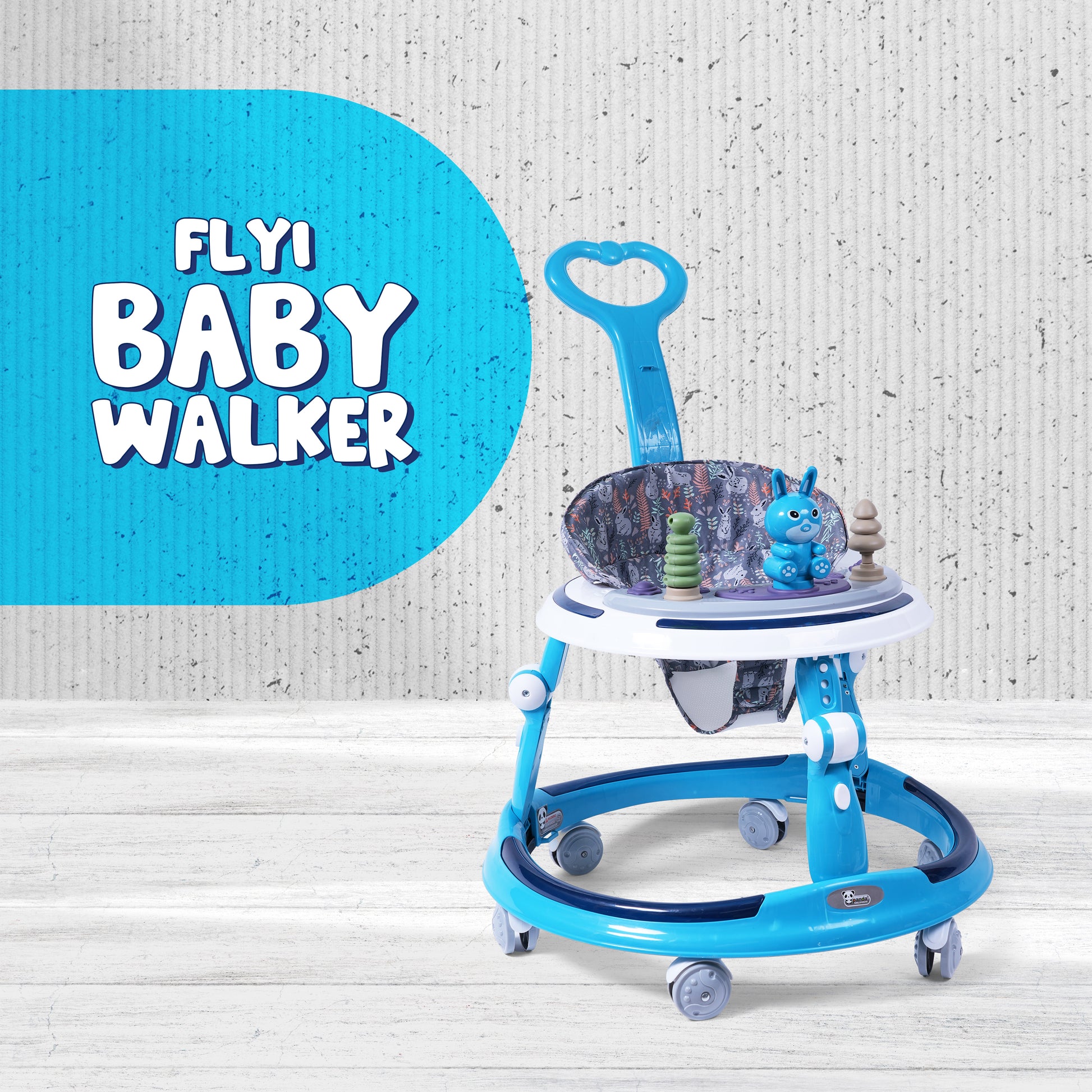 FLYI Baby Walker with Parental Handle