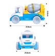 FLYI,s Beast Cement Mixer Truck Toy for Kids – Friction-Powered Construction Vehicle for Ages 2+ Years