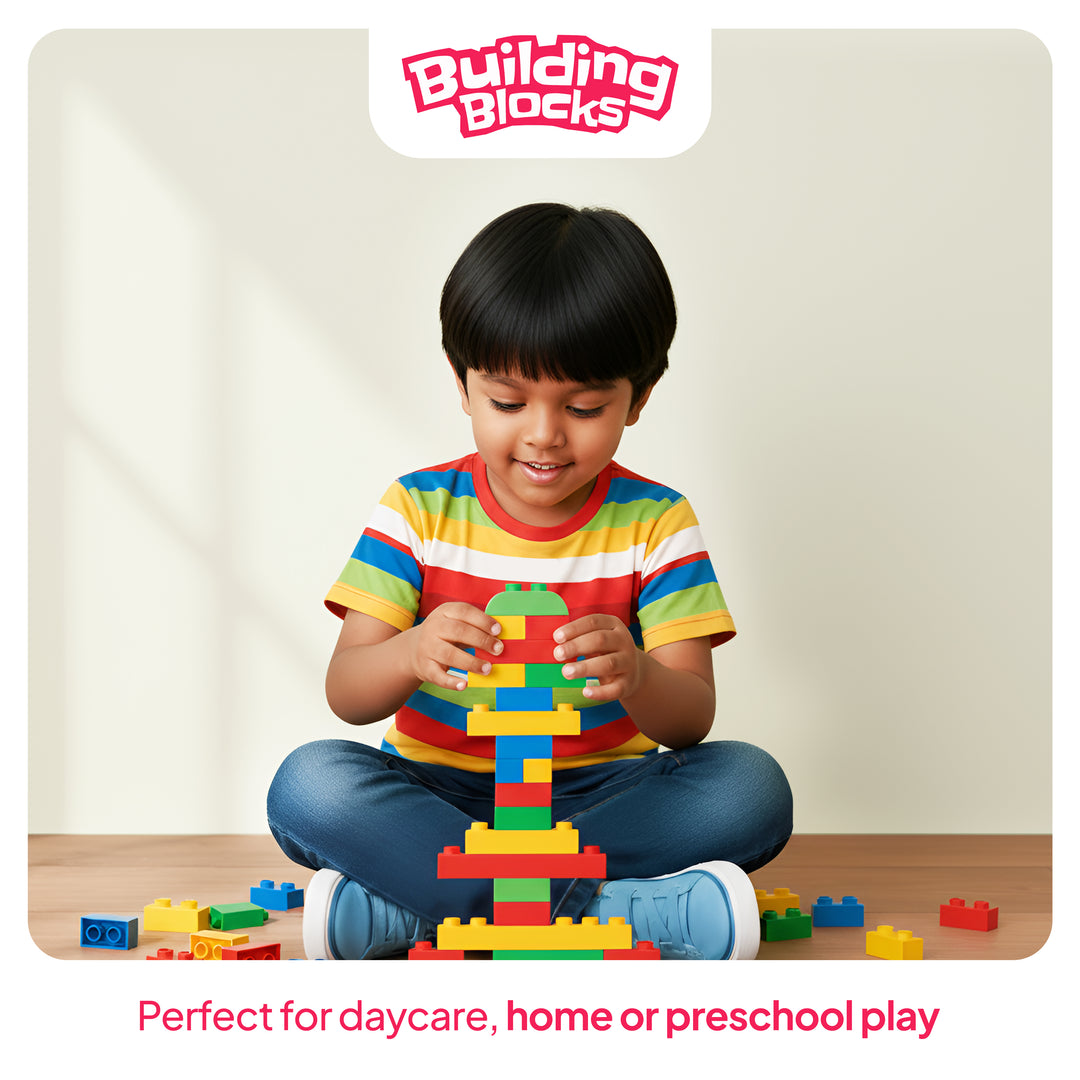 Flyi 80-Piece Building Blocks – Creative, Colorful & Fun for Kids