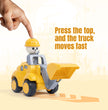 FLYI’s Push N Go Construction Truck Toys – Friction Powered Vehicles for Kids
