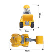 FLYI’s Push N Go Construction Truck Toys – Friction Powered Vehicles for Kids