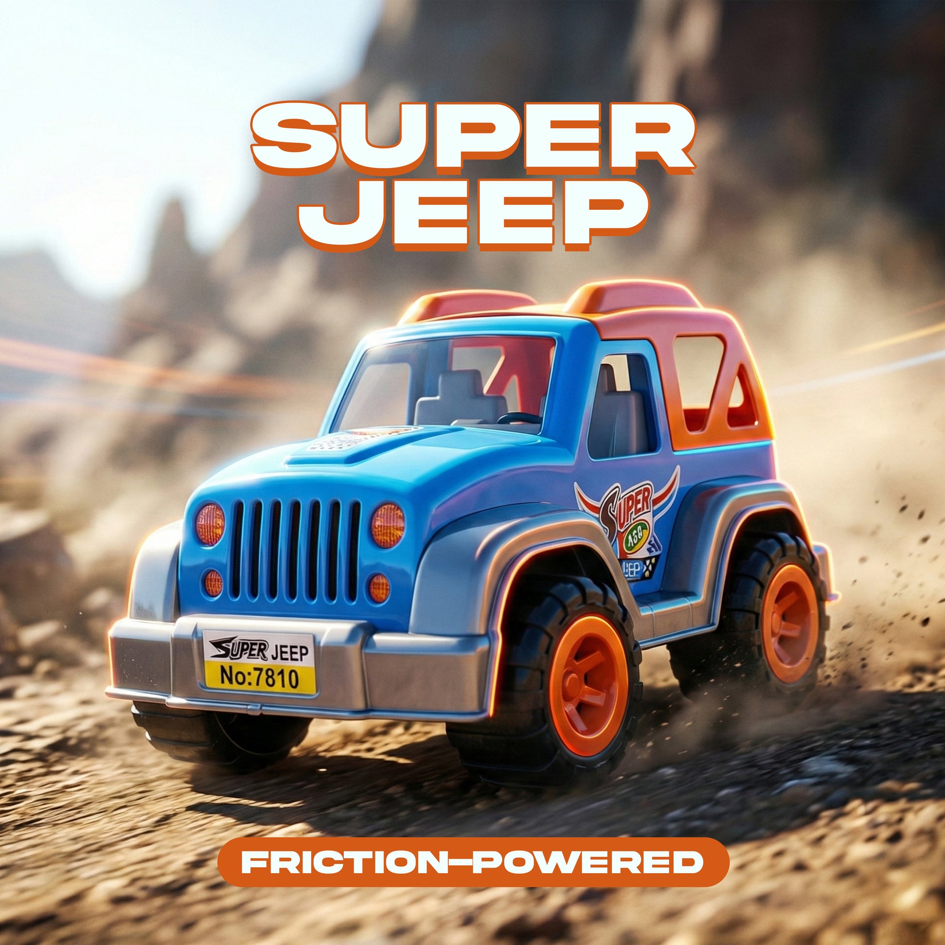 FLYI Super Jeep Friction Powered Toy Vehicle(3+ Years)