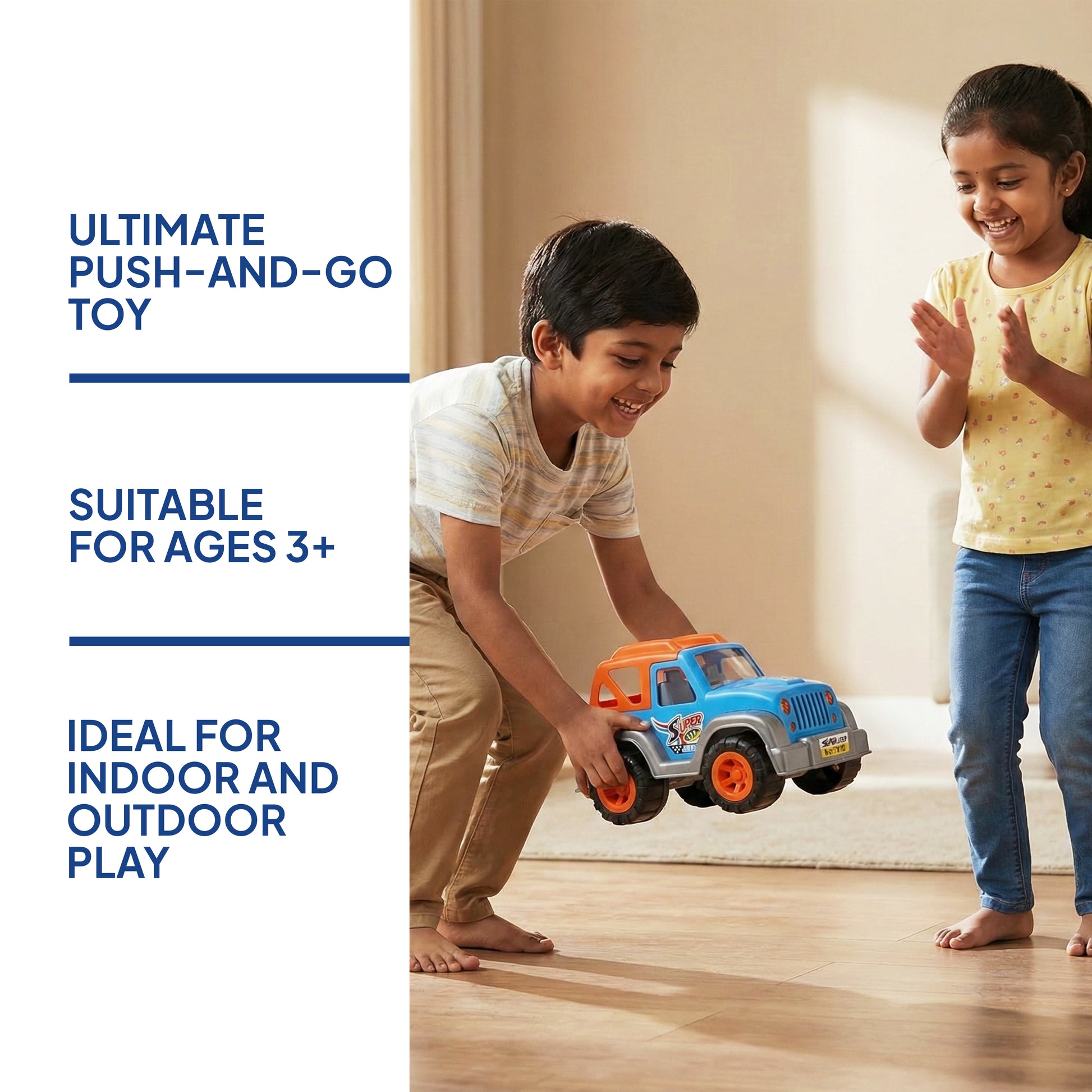 FLYI Super Jeep Friction Powered Toy Vehicle(3+ Years)