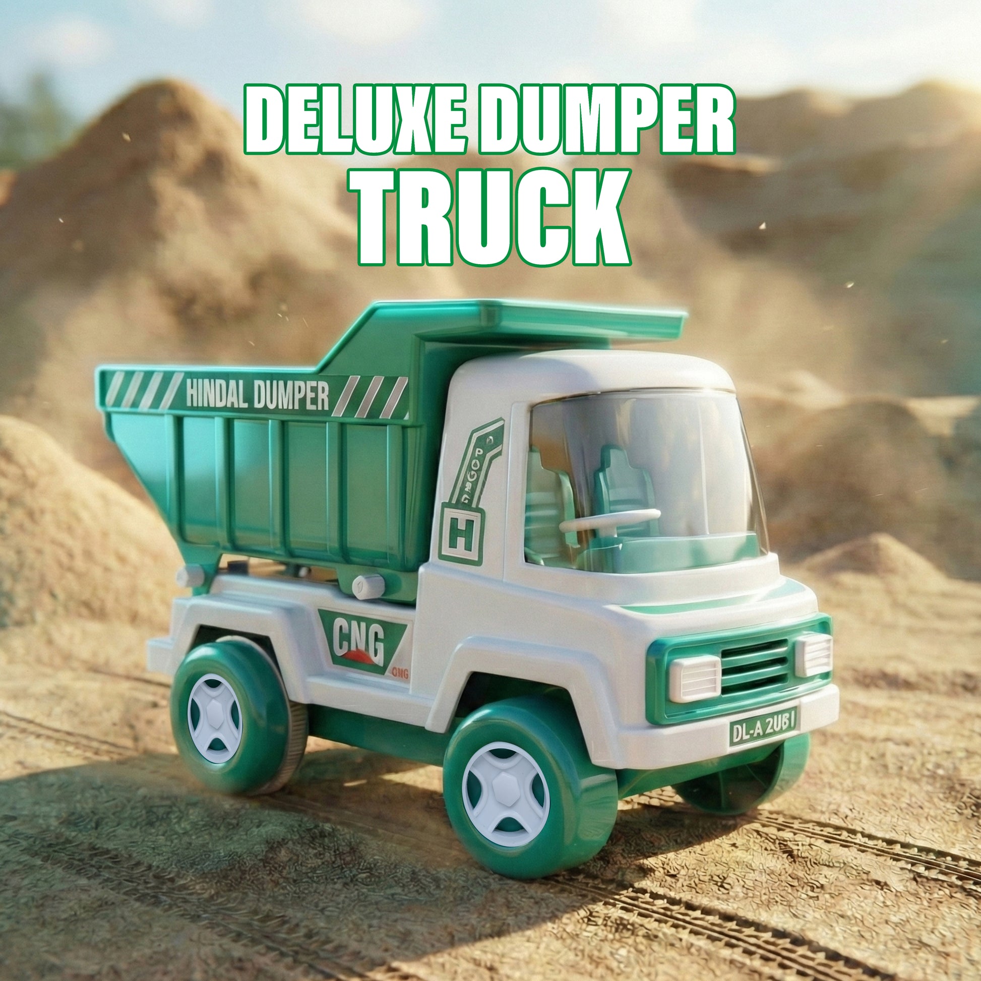 FLYI Hindle Deluxe Dumper – Friction Powered Construction Toy(3+ Years)