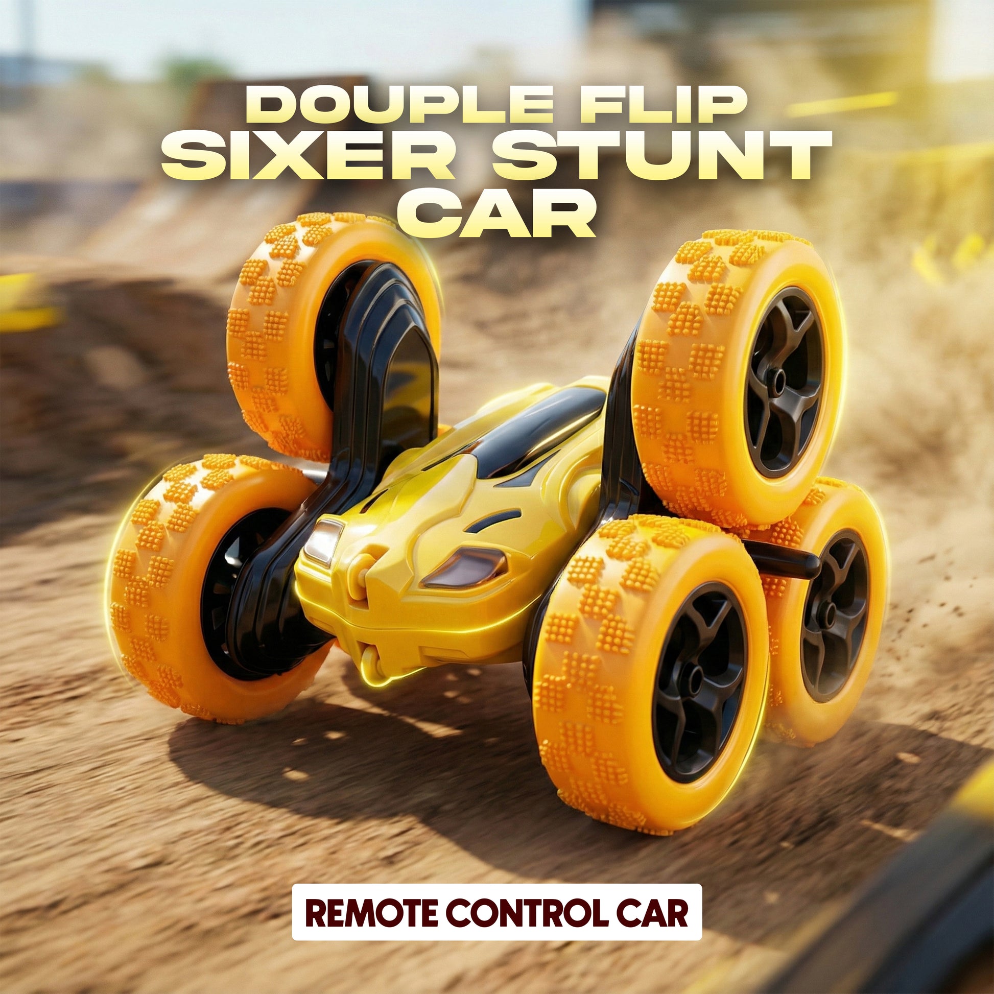 FLYI Remote Control 6 Wheel Stunt Car Toy for Kids(3+ Years)