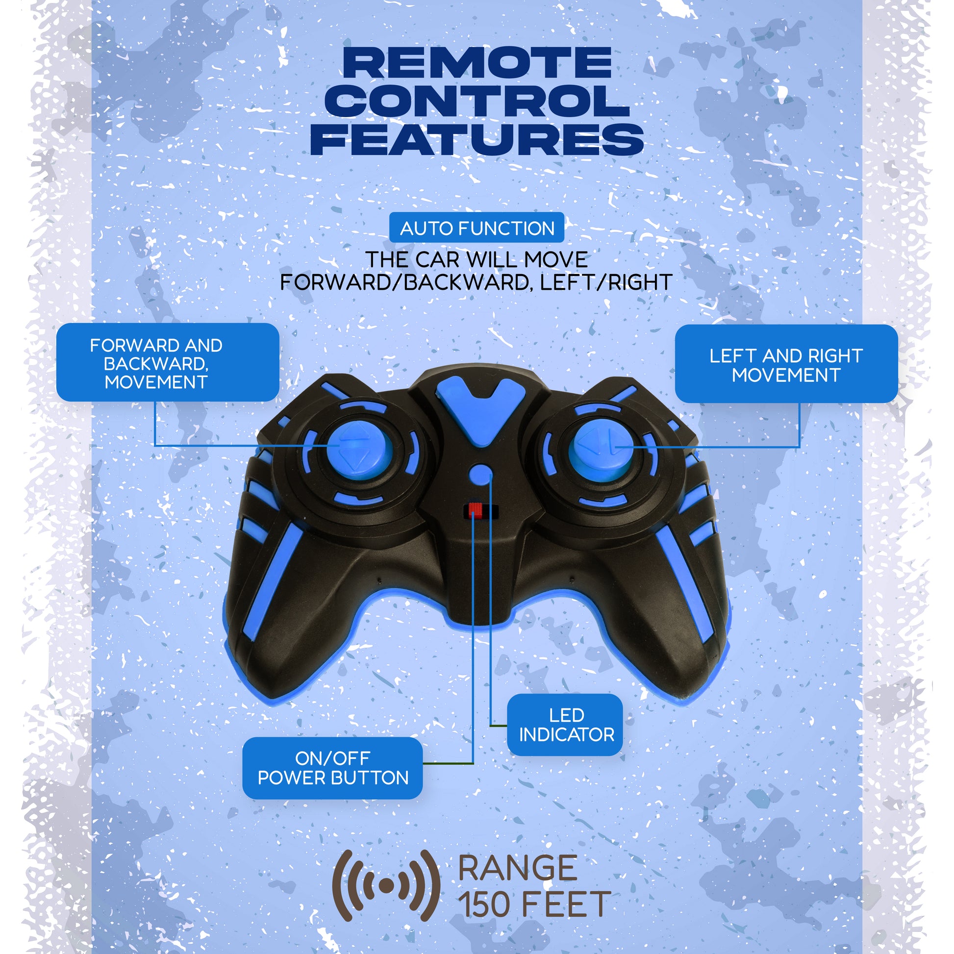 FLYI Remote Control 6 Wheel Stunt Car Toy for Kids(3+ Years)