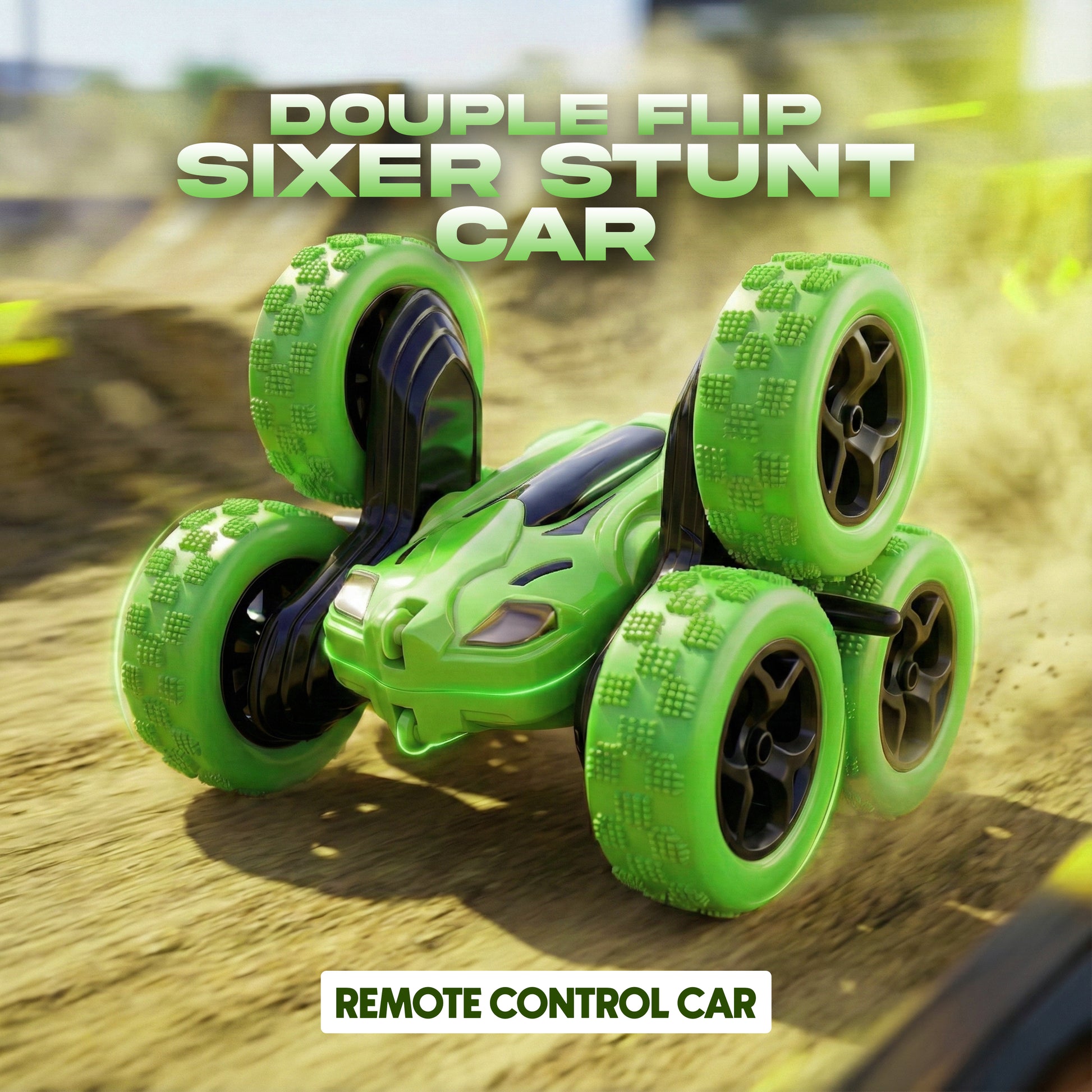 FLYI Remote Control 6 Wheel Stunt Car Toy for Kids(3+ Years)