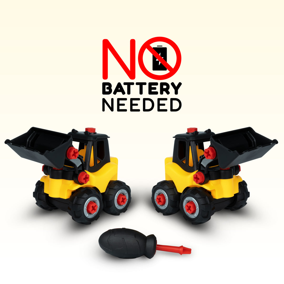 FLYI Junior Engineer JCB Construction DIY set for kids (Note: Product will be dispatched in a random available color)