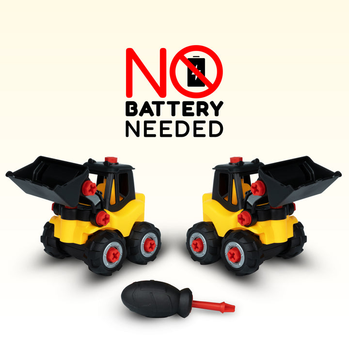 FLYI Junior Engineer JCB Construction DIY set for kids (Note: Product will be dispatched in a random available color)