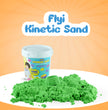 Flyi Kinetic Sand for Kids – Non-Toxic Sensory Play Sand with 6 Moulds for Boys & Girls