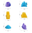Flyi Kinetic Sand for Kids – Non-Toxic Sensory Play Sand with 6 Moulds for Boys & Girls