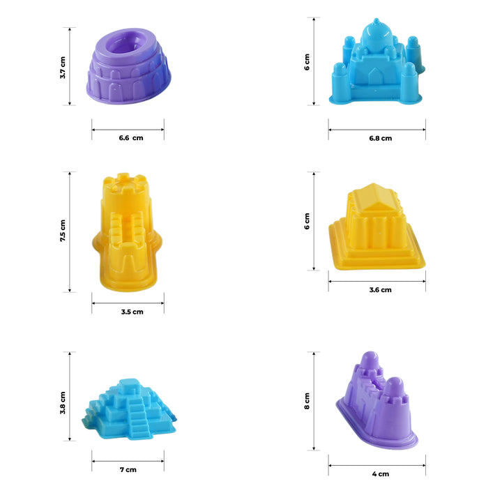 FLYI Wonder Sand with 6 Moulds – Creative Play Set (3+ Years)