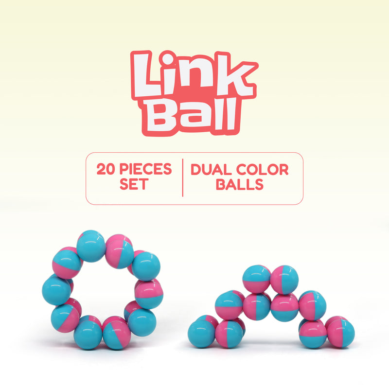 Flyi Link Ball Toy for Kids | 20 PCS Travel-Friendly Learning Set