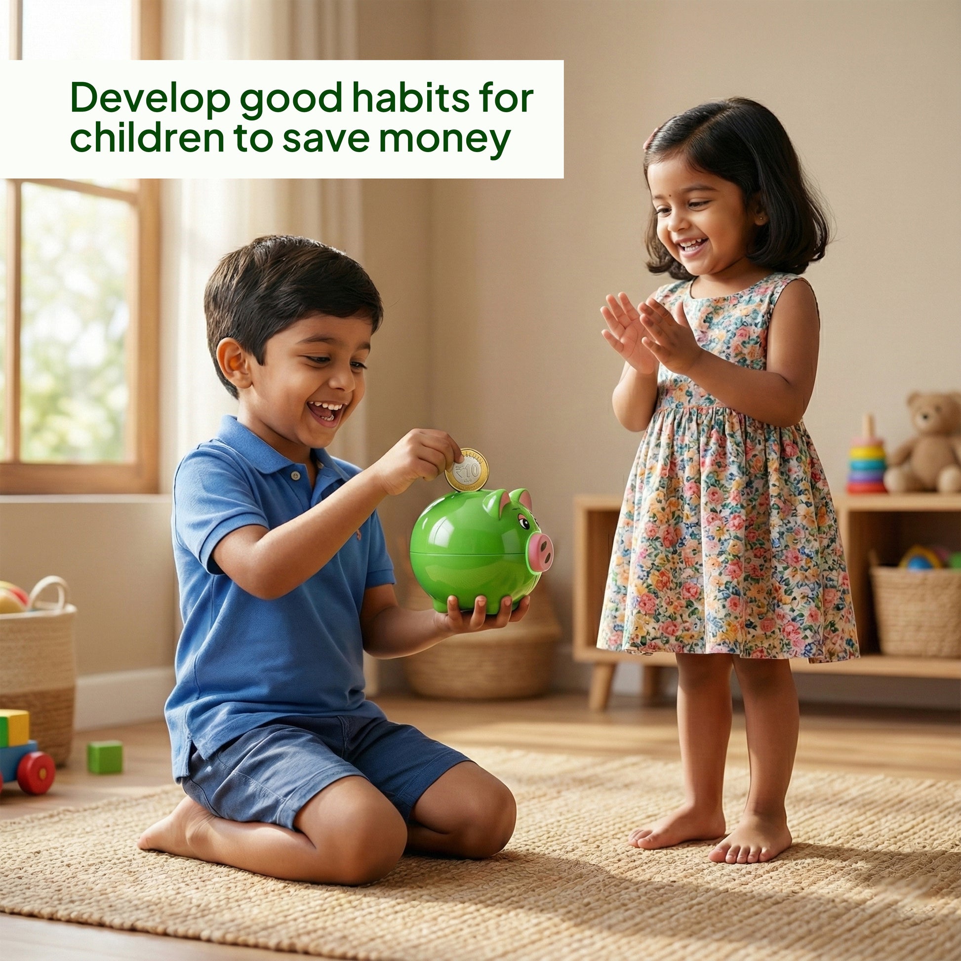 FLYI Piggy Bank Fun Coin Saving Toy for Kids(3+ Years)