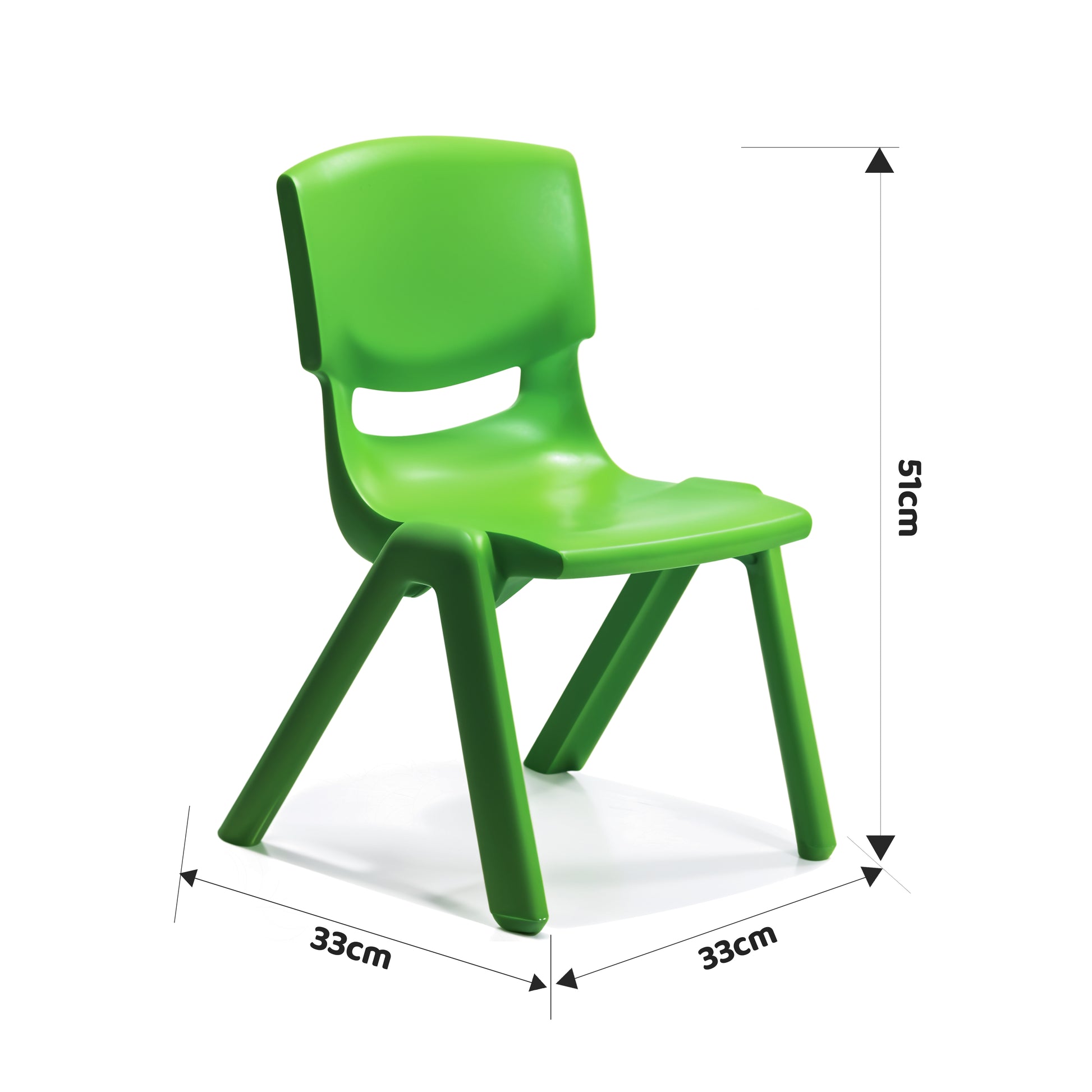 Durable Plastic Kids Chair – Lightweight, Sturdy & Comfortable (9.3" Seat Height)