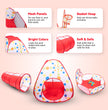 Flyi Rainbow Tunnel Tent Set – Ball Pool, Crawling Tunnel & Kids Playhouse