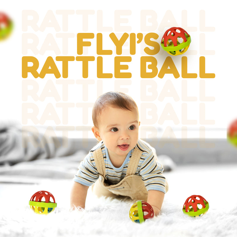 Rattle Ball Teether Toy – Safe & Engaging Baby Development Toy