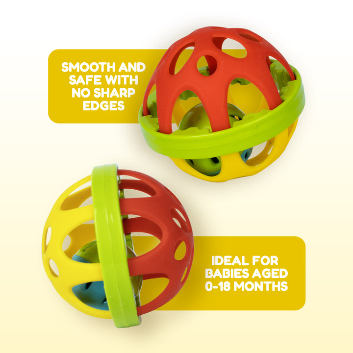 FLYI Rattle Ball Teether Toy Engaging Baby Development Toy