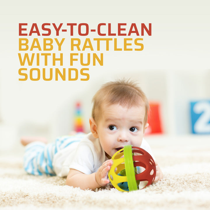 FLYI Rattle Ball Teether Toy Engaging Baby Development Toy