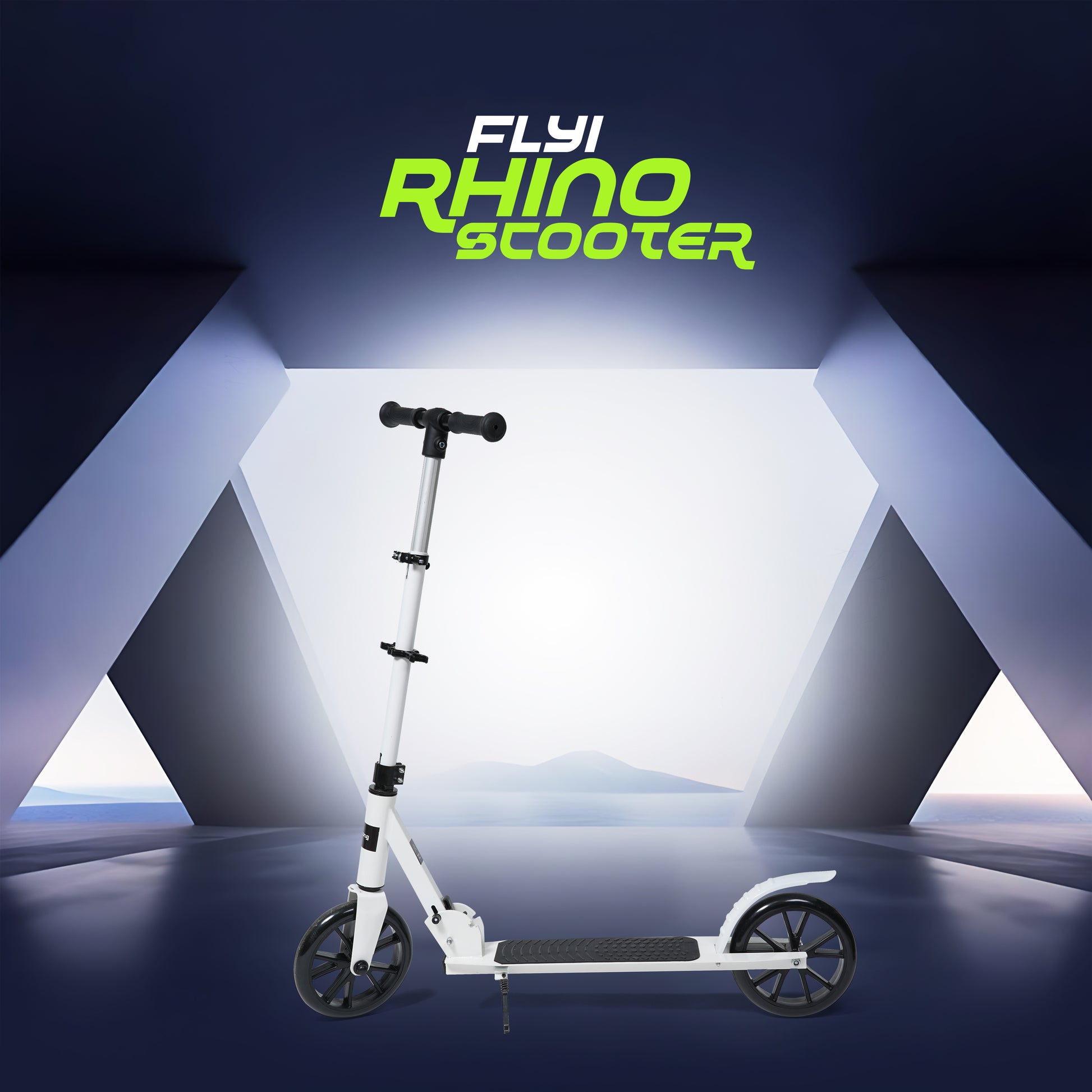 Rhino 2 Wheel Scooter | Foldable | Height Adjustment | Scooter for Kids 5+years