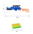 FLYI Short Air Bullet Gun with Scope - Rifle with Soft Foam Darts