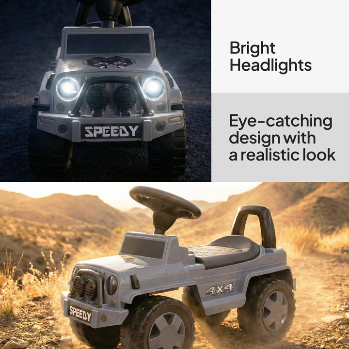 FLYI Speedy Jeep grey push ride jeep