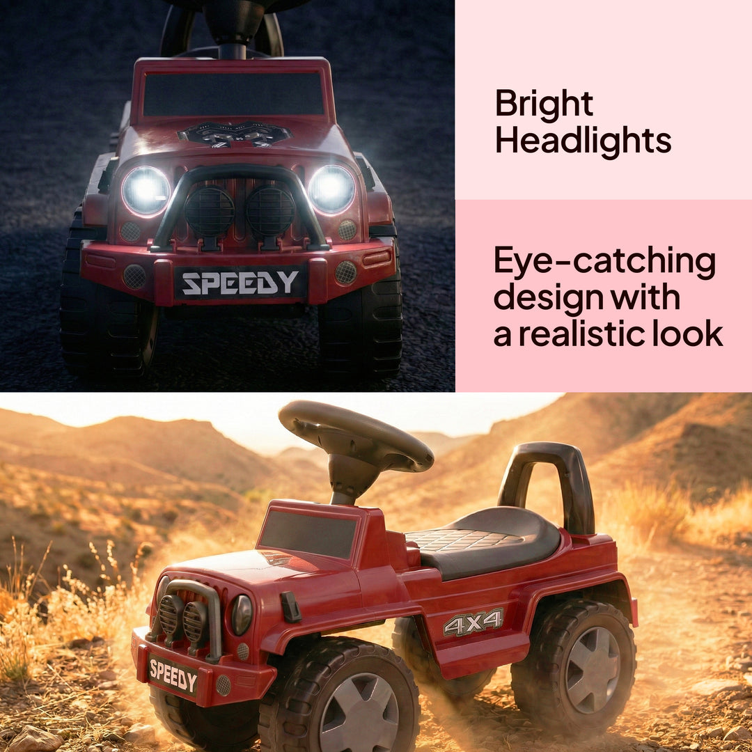 FLYI Speedy Jeep red push and ride toy