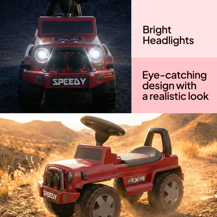FLYI Speedy Jeep red push and ride toy