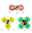 Suction Cup Spinner Bath Toy Set - Fun & Engaging Sensory Toy for Babies (Set of 3)