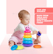 Smiley Stacking Rings Toy – 5 Colorful Rings for Toddlers | Educational & Motor Skill Development Toy