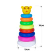 Teddy Bear Jumbo Stacking Rings Toy – 9 Colorful Rings for Toddlers | Educational & Motor Skill Development Toy