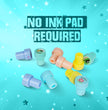 Premium Emoji Stamp Set for Kids – 10 Self-Inking Stamps with Washable Ink & Carry Case