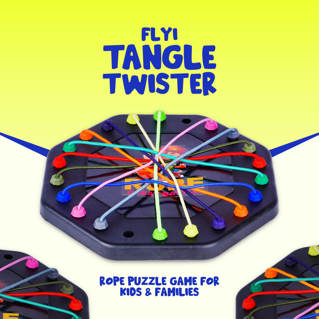 FLYI Tangle Twister rope untangling puzzle board game for kids