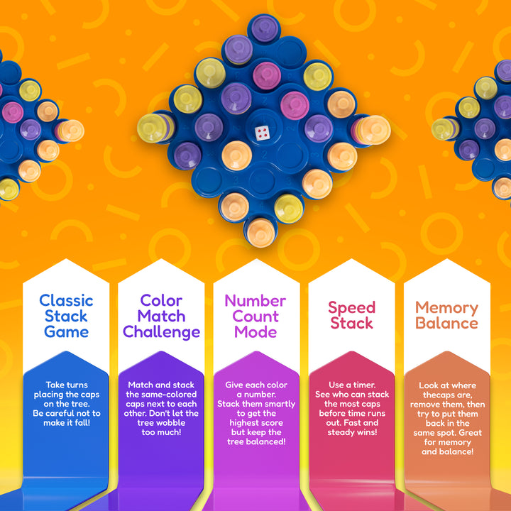 2in1 Combo - Triangle Chess & Topple Tree Board Game