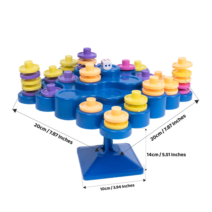 Topple Tree Board Game – 5 Fun Games in 1 for Kids & Families