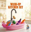 FLYI Kids Kitchen Sink Playset – Pretend Wash & Play Toy(3+ Years)