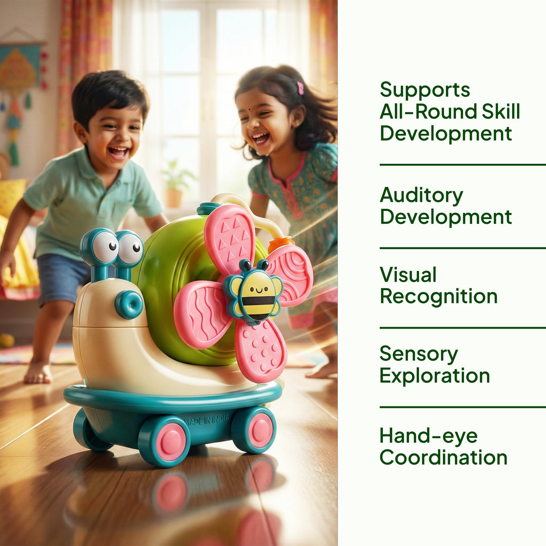 FLYI Interactive Power Windmill Snail Toy for Kids(1.5-4 Years)