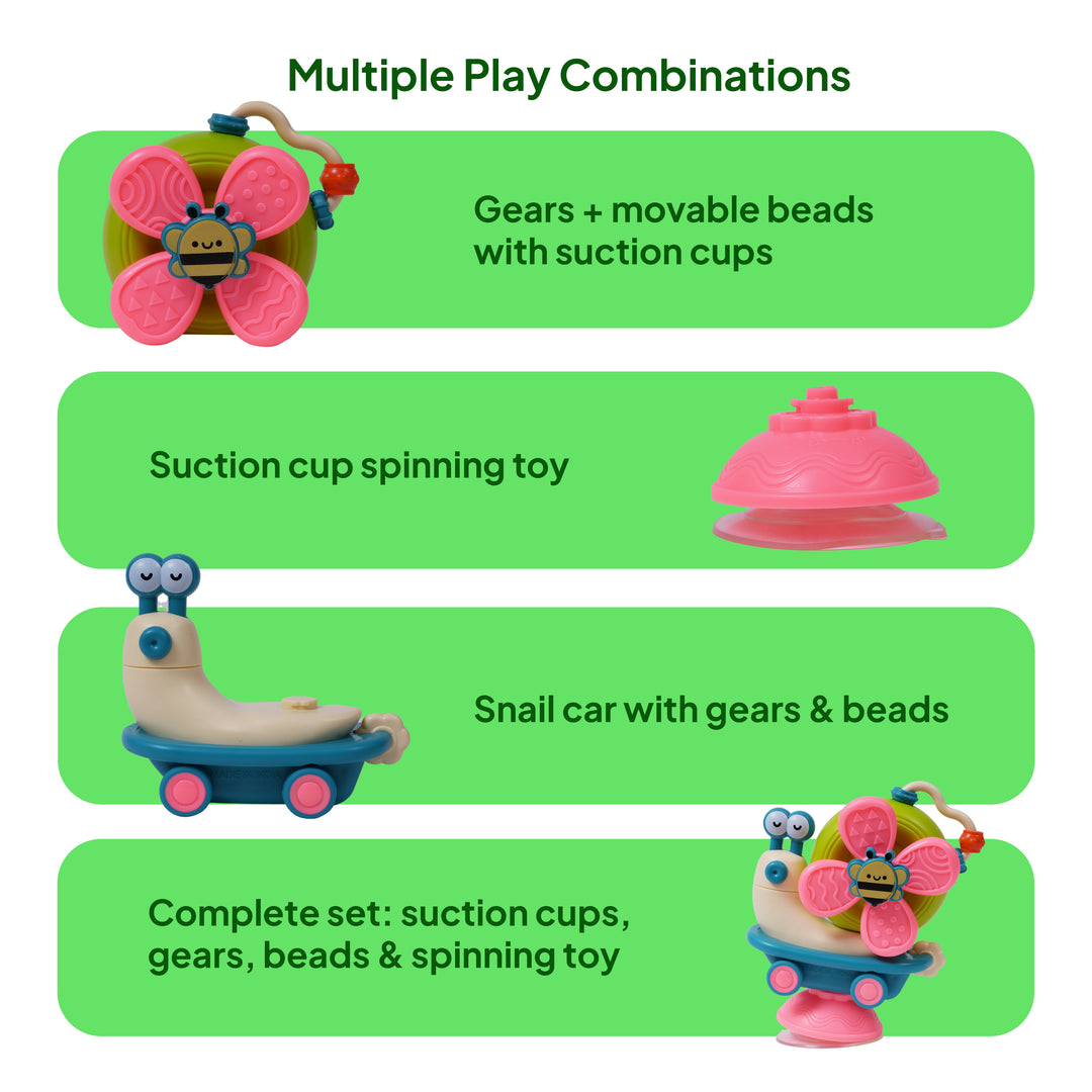 FLYI Interactive Power Windmill Snail Toy for Kids(1.5-4 Years)