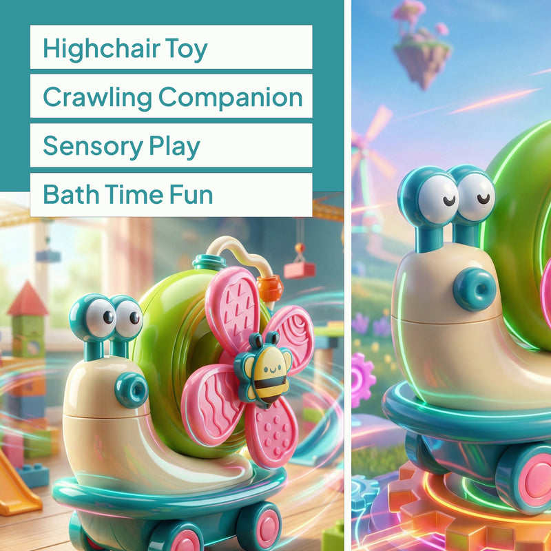 FLYI Interactive Power Windmill Snail Toy for Kids(1.5-4 Years)