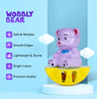 Joyful Purple Teddy Bear Toy for Toddlers