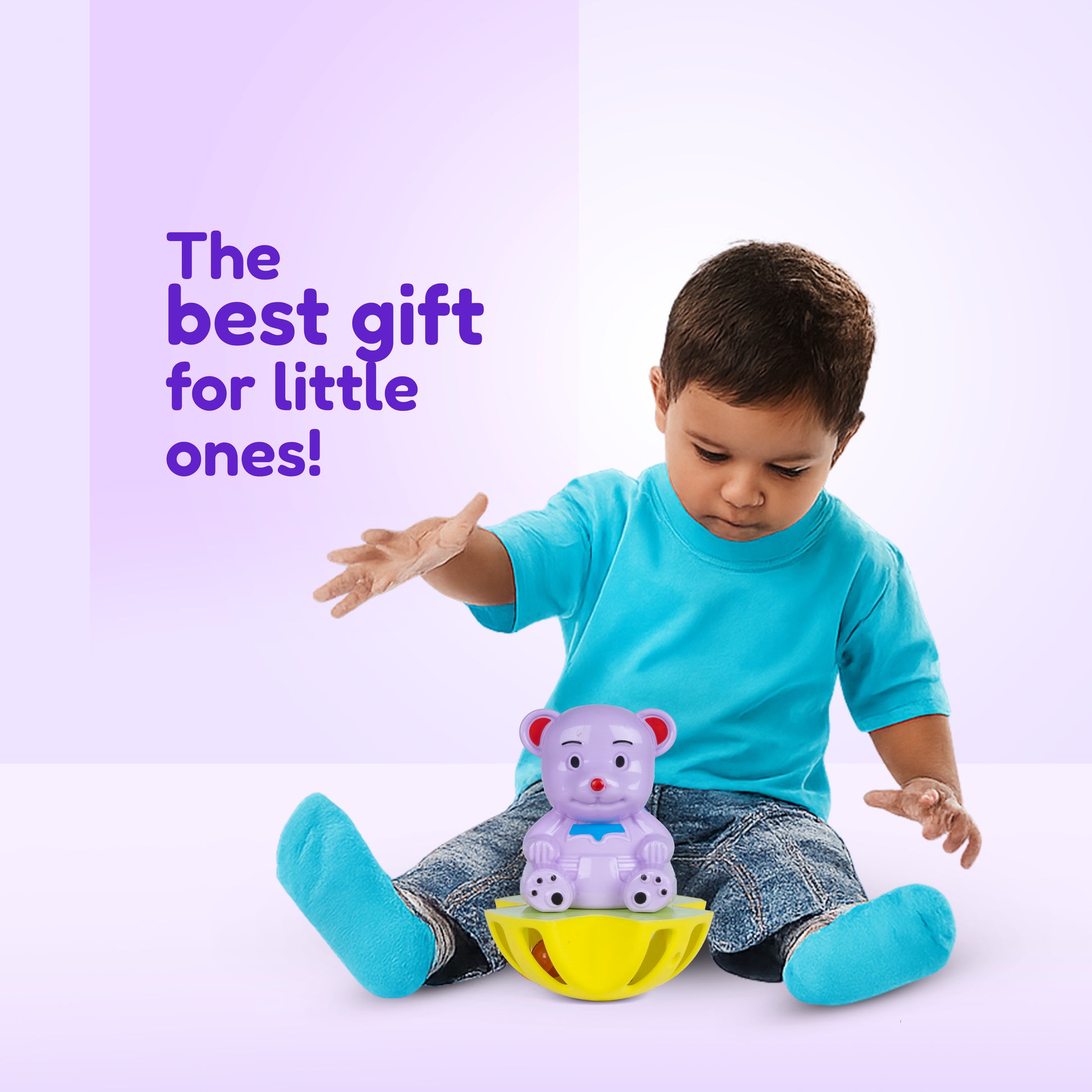 Cute Baby Toy with Music and Wobble Motion