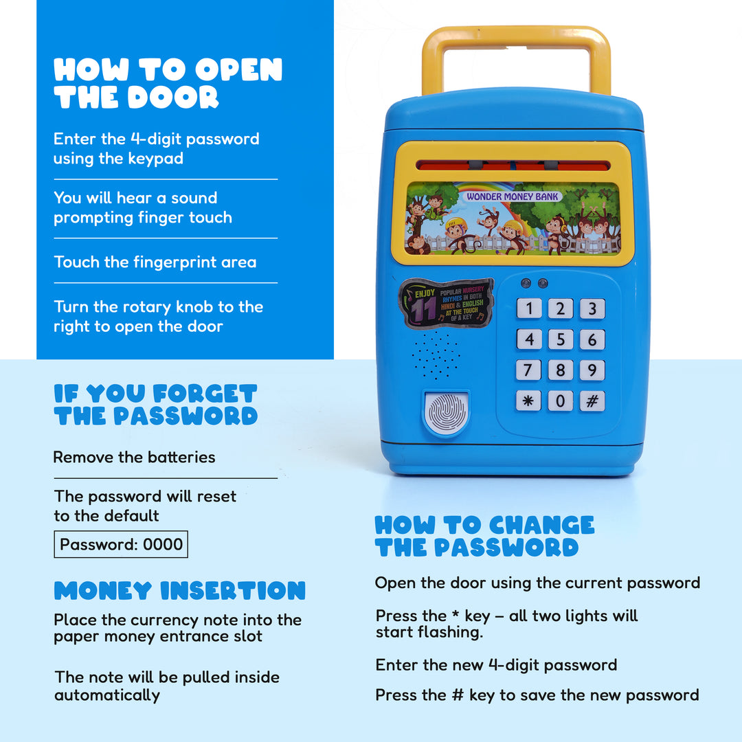 Money Bank Interactive Savings Toy for Kids
