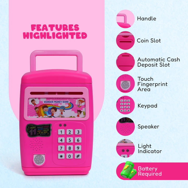 Money Bank Interactive Savings Toy for Kids