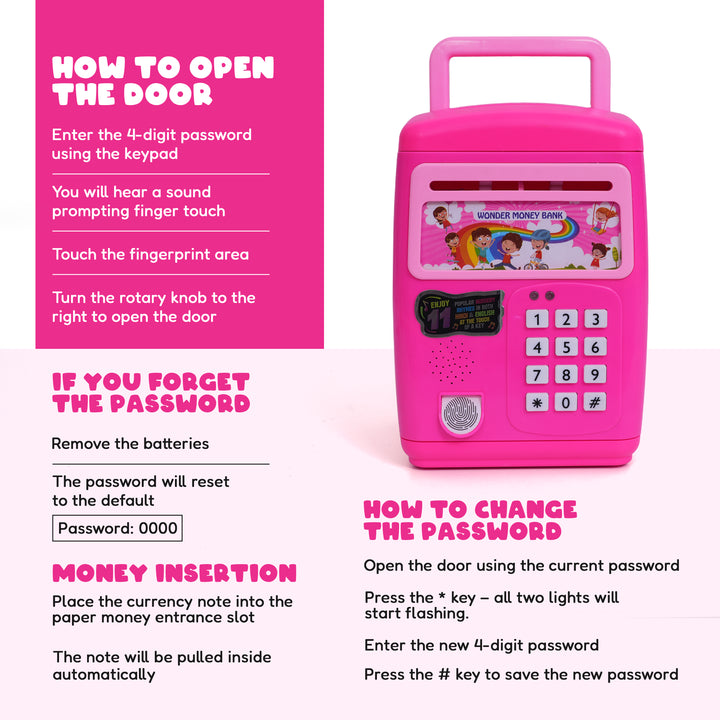 Money Bank Interactive Savings Toy for Kids