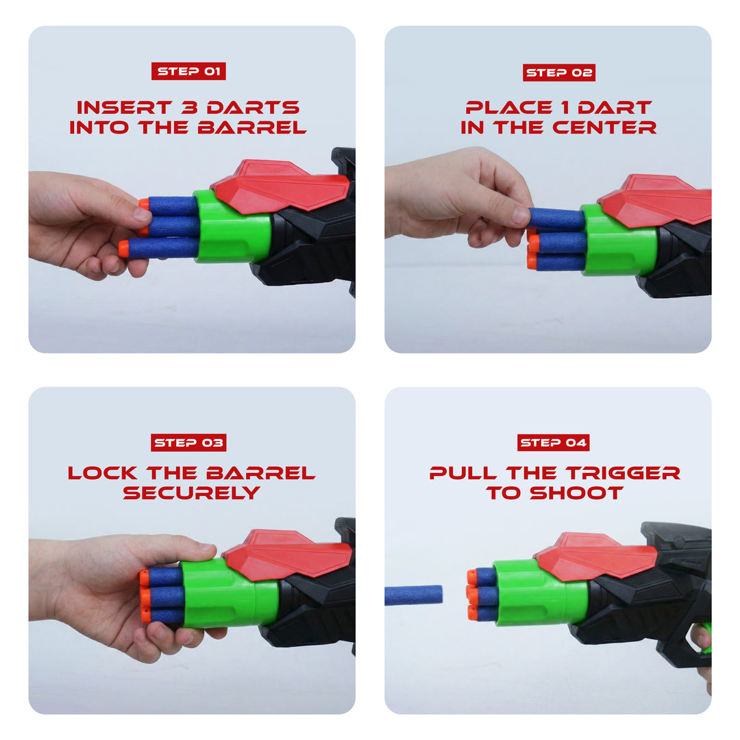 FLYI X-Launcher Soft Bullet Dart Gun Toy for Kids(4+ Years)