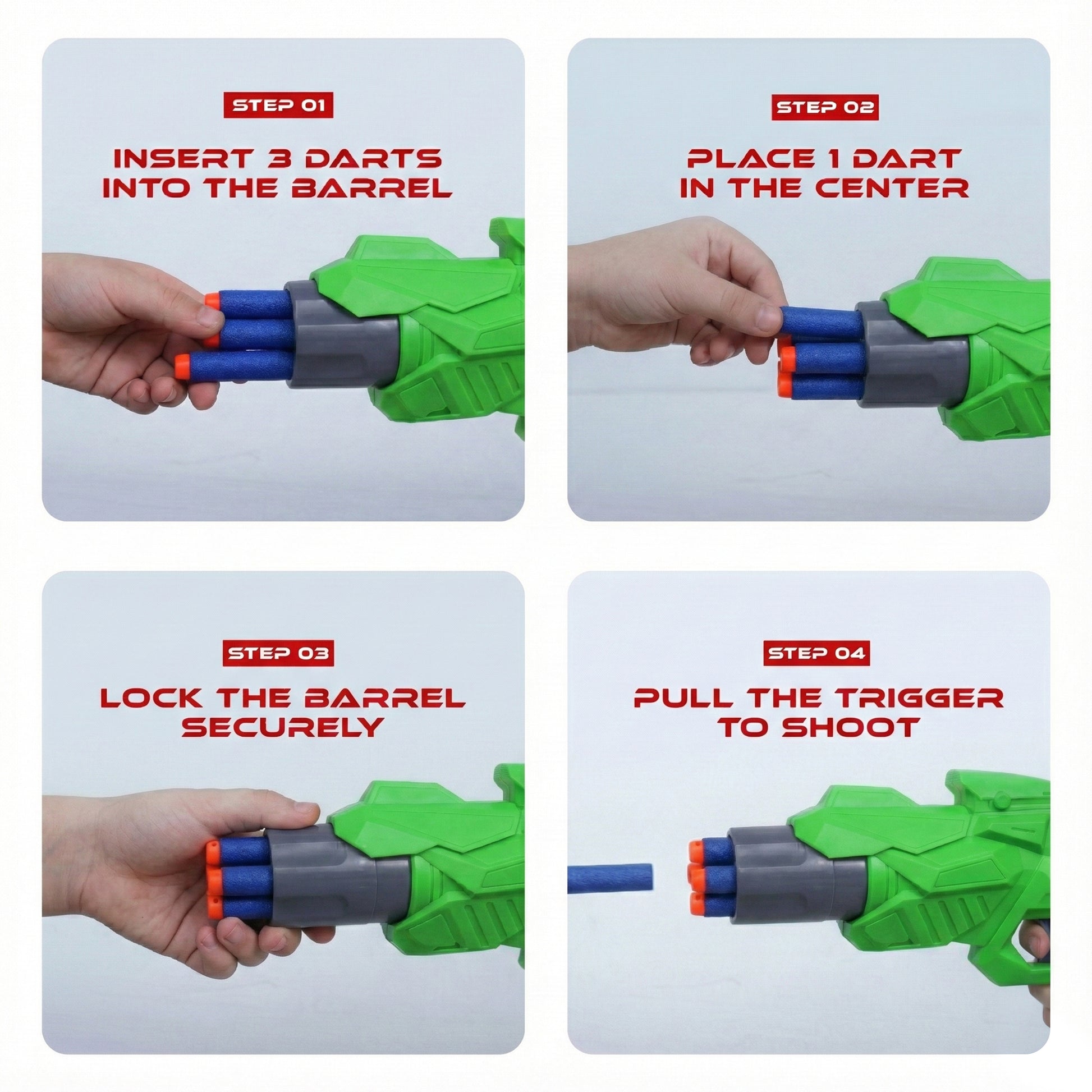 FLYI X-Launcher Soft Bullet Dart Gun Toy for Kids(4+ Years)