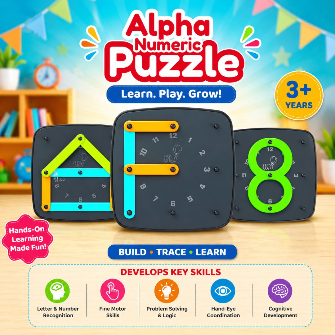 Alpha Numeric & Word Puzzle (3+ Years) | FLYI
